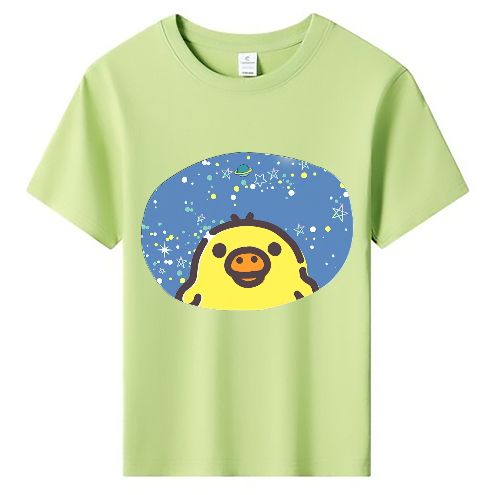 （画像用） リラックマ リラックマ キイロイトリ Rilakkuma Korilakkuma Kiiroitori 綿100％キッズTシャツ（フロントプリント）